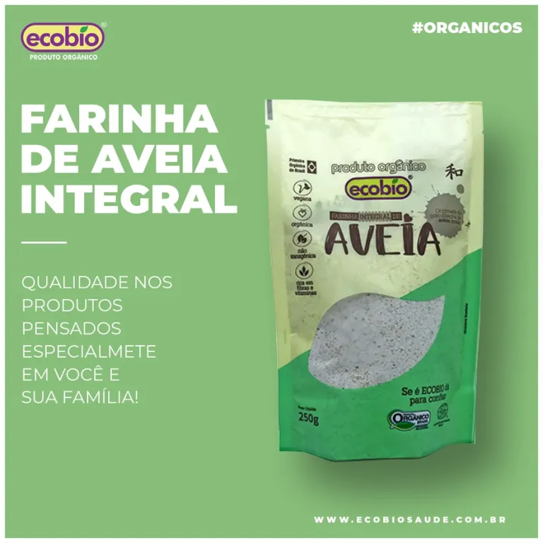 Farinha de Aveia Integral Orgânica